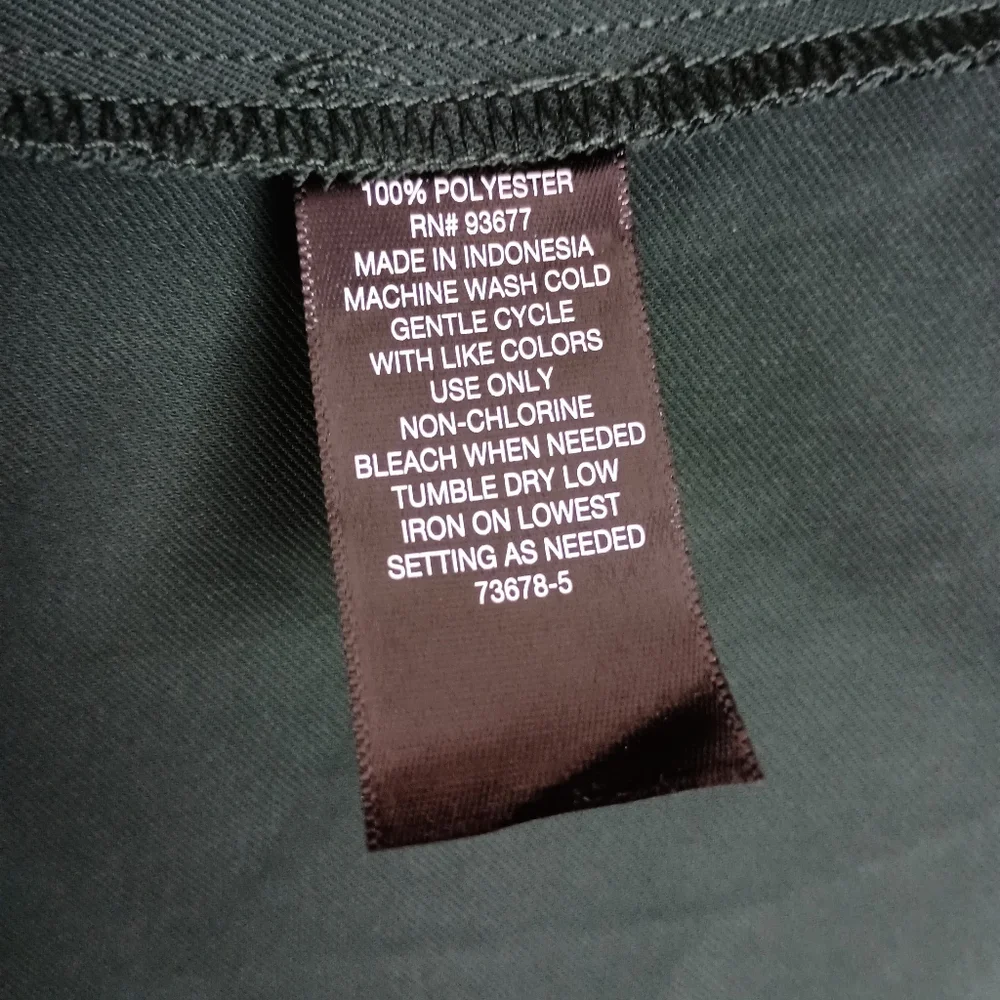 NWT Worthington Neck Tie Midi Dress In Lincoln Green Size Woman's 2X - Picture 6 of 7